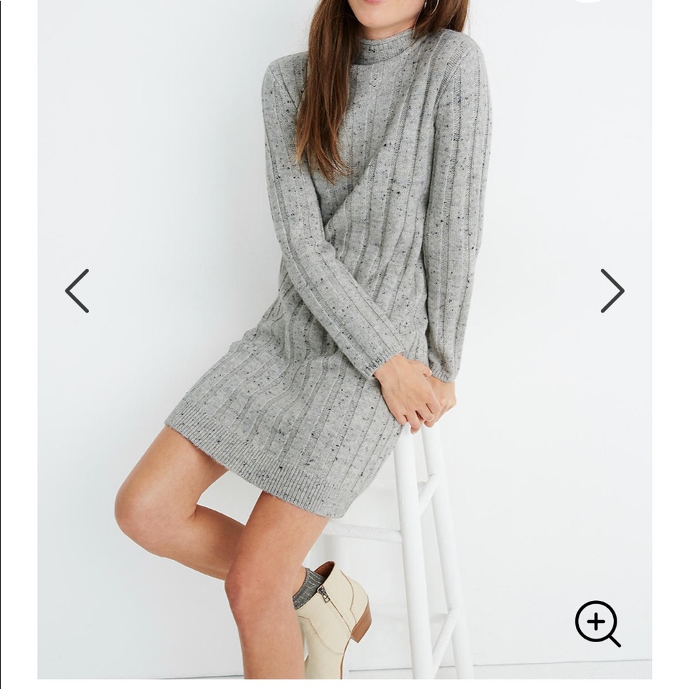 NWT-Madewell  Rolled Mockneck Sweaterdress XXS